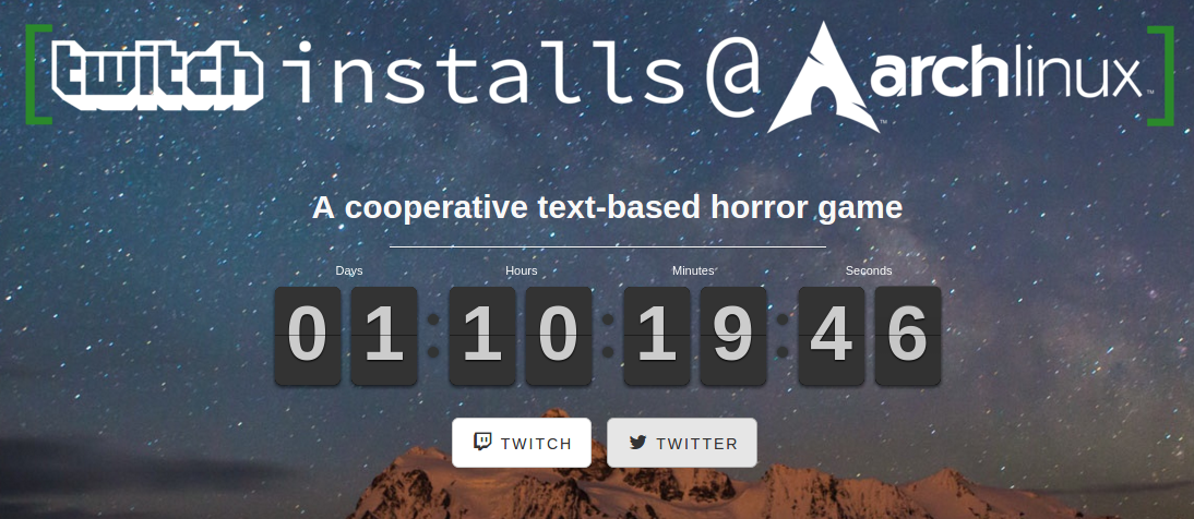 Twitch installs Arch Linux