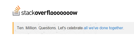 StackOverflow feiert 10 Millionen Fragen